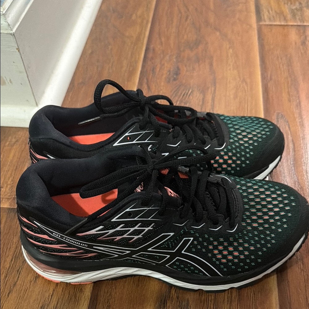 Asics Black and Teal Athletic Shoes brand new never worn